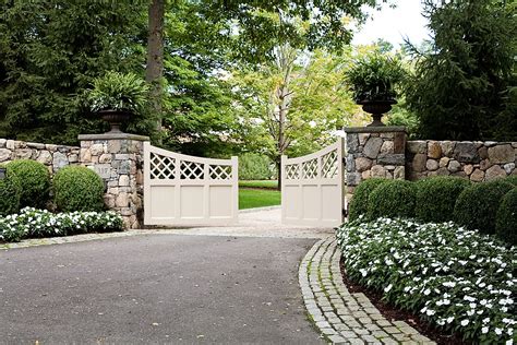 Elegant Country Estate — Artemis Landscape Architects Driveway Entrance