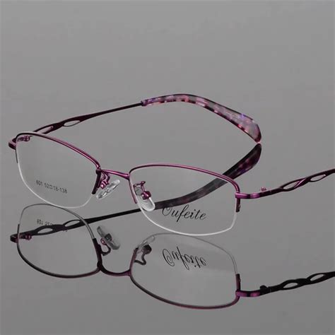 alloy elegant women glasses frame female vintage optical glasses plain eye box eyeglasses frames