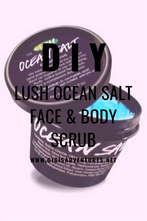 The lush mask is self preserving, on the contrary for healthy reasons i keep my diy no more than two weeks and always in the fridge. DIY Lush Ocean Salt Face & Body Scrub - Lush Ocean Salt Copycat | Gigi