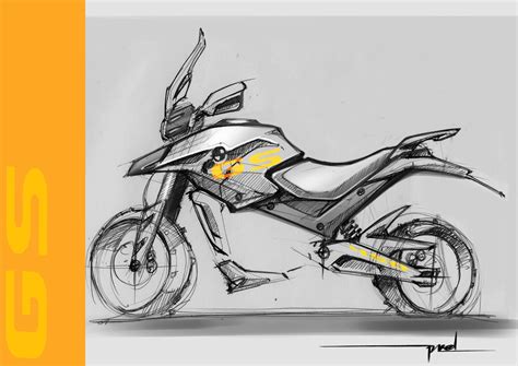 Bmw Gs Concept 400 Bike Sketch Motorcycle Design Sketch Bike Design