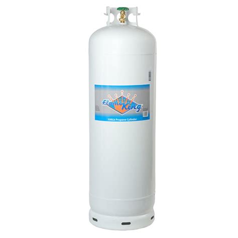 FLAME KING Lb Pound Propane Cylinder Tank W POL Valve DOT TC