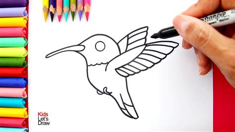 Cómo Dibujar Un ColibrÍ Usando Pintura Glitter How To Draw A