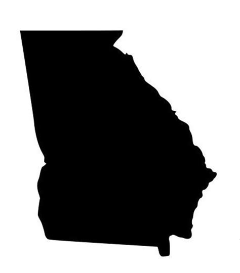 Download State of Georgia GA outline laptop cup decal SVG Digital