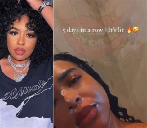 VIDEO B Simone Shares A Video Of Her Taking Her Shower After She Said