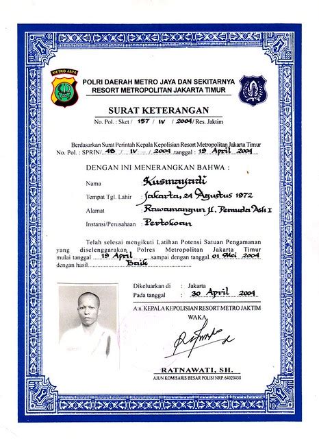 Sertifikat contoh sertifikat indonesia malaysia. photo