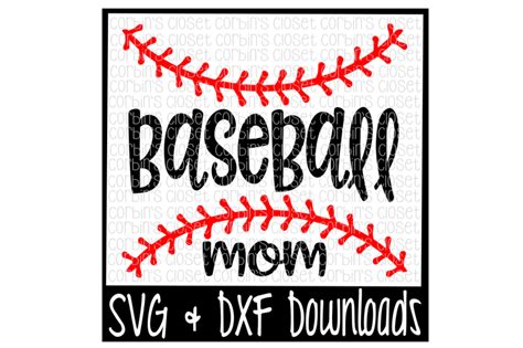 Free Baseball Mom SVG * Baseball Thread SVG Cut File Crafter File