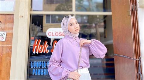 Tips Melakukan Mix And Match Hijab Pakai Outfit Warna Lilac Avanascarf