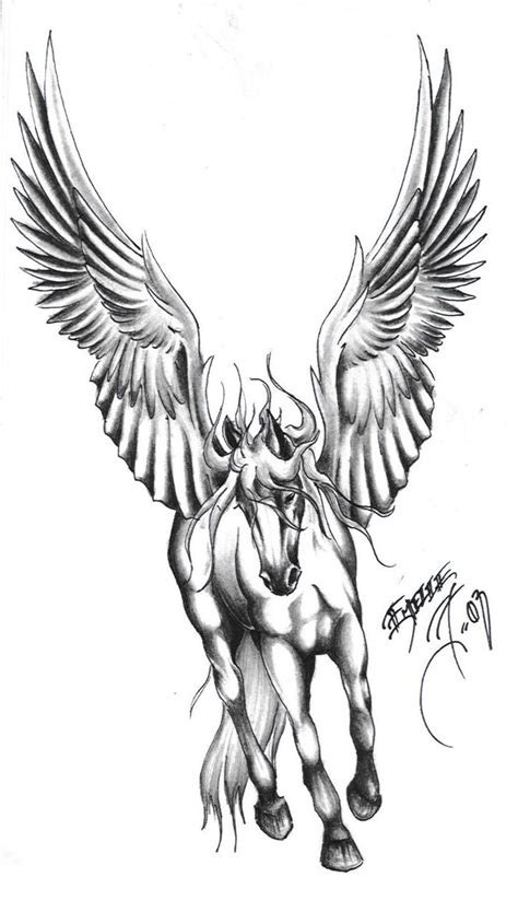 40 Famous Pegasus Tattoo Designs