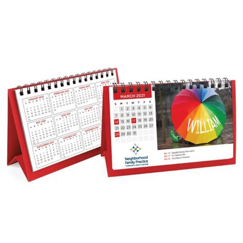 Flip Calendar With Image Personalization Tall