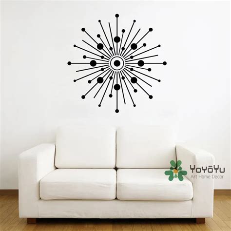 Unique Wall Decals Special Designed Circle Flower Wall Murals Home