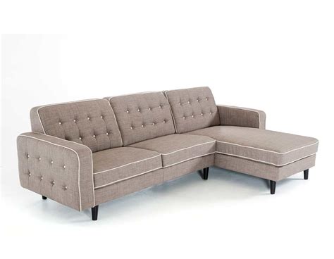 Contemporary Grey Fabric Sectional Sofa Fabric Sectional Sofas