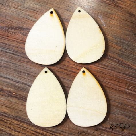 Diy Wood Earrings Using Chalk Couture Rustic Orchard Home