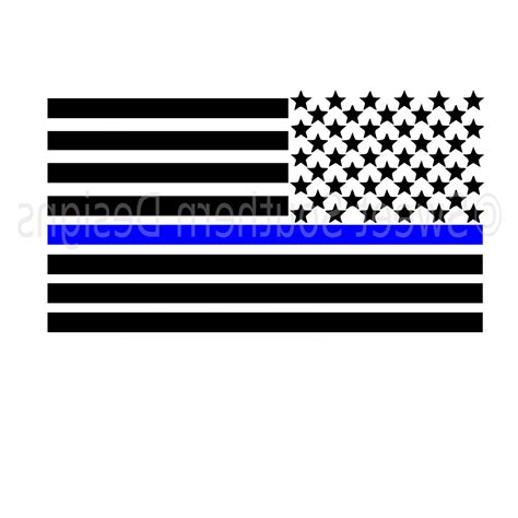 Download Thin Blue Line Flag Vector at GetDrawings | Free download