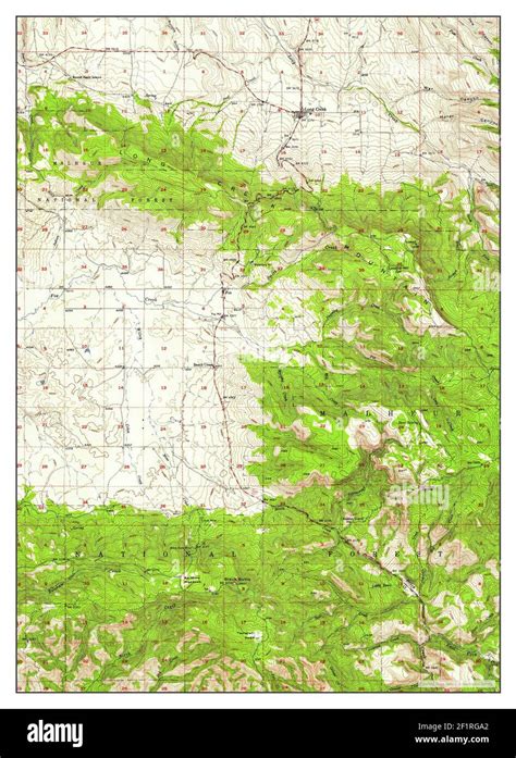 Long Creek Oregon Map 1949 162500 United States Of America By