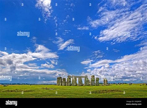 Stonehenge Stone Circle On Salisbury Plain In Wiltshire England Stock