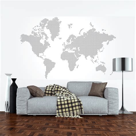 Dotted World Map Wall Mural Rand Mcnally Store