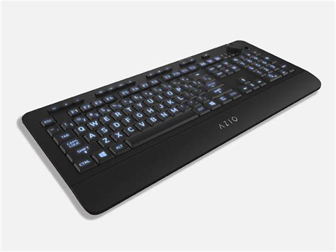 Azio Kb510w Vision Large Print Backlit Wireless Keyboard Stacksocial