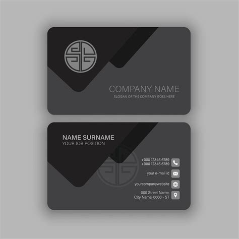 Professional And Creative Business Card Template 35608243 Vector Art At