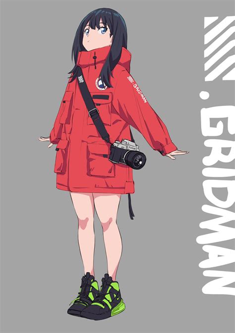 Wallpaper Ssss Gridman Gadis Anime Takarada Rikka 1444x2048