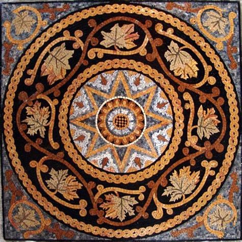 Botanical Roman Mosaic Shana Geometric Mozaico