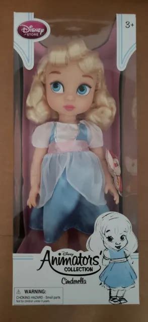 Disney Store Animators Collection 16 Doll Cinderella With Plush New