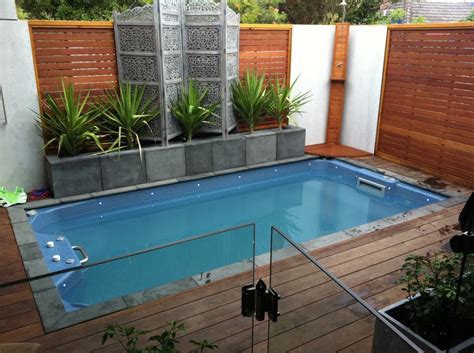 Solar array with swimming pool. Small Swimming Pool Design for Your Lovely House - HomesFeed