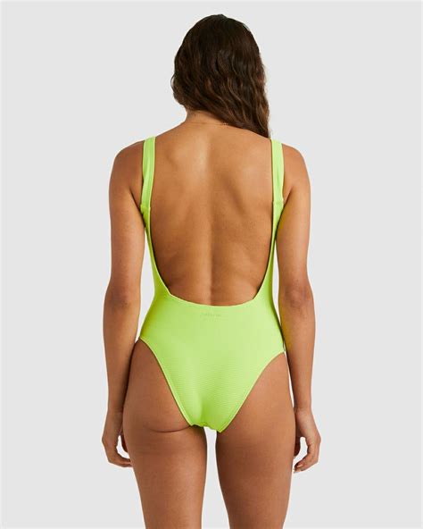 billabong tanlines tanker one piece lime southern man