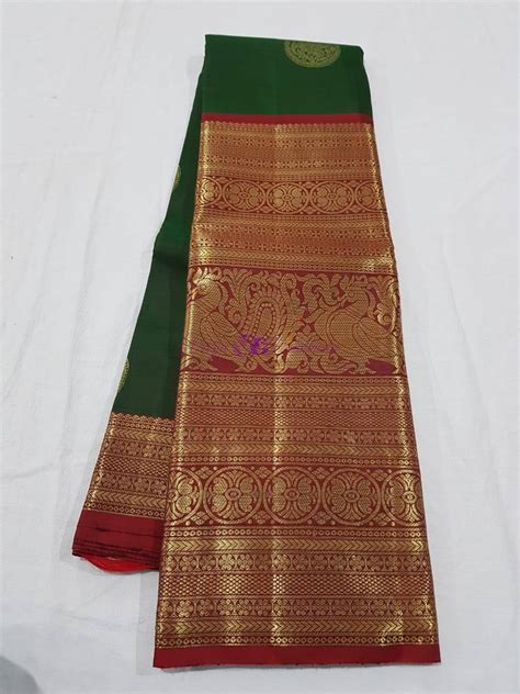 pure kanchipuram 21 inch big border sarees