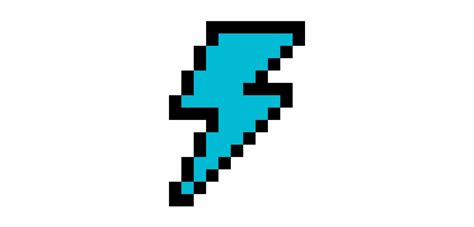 Lightning Bolt Pixel Art