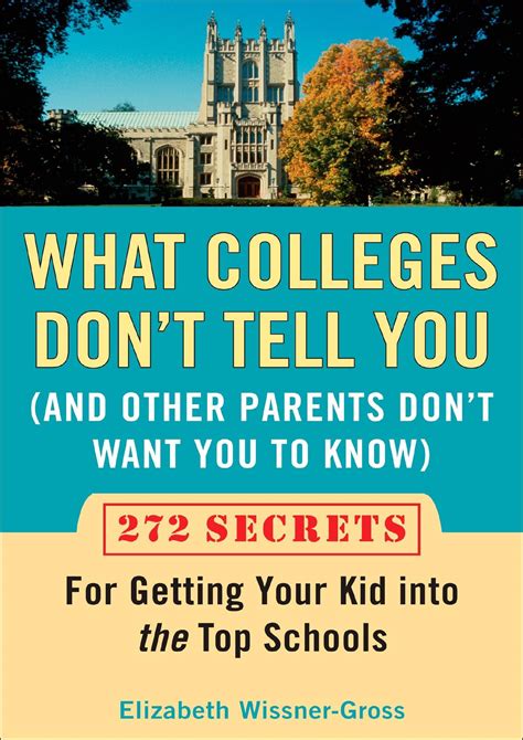 BOOS What Colleges Don t Tell You And Other Parents Don t Want You to