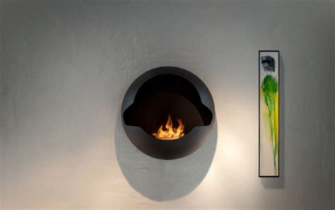 Futuristic Round Bioethanol Fireplace Digsdigs