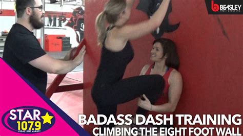 Badass Dash Training With Aimee Climb The Eight Foot Wall Youtube