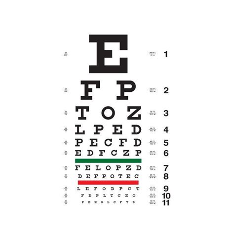 02 31 50 Pocket Nurse Snellen Eye Chart In 2020 Eye Chart Eye Test