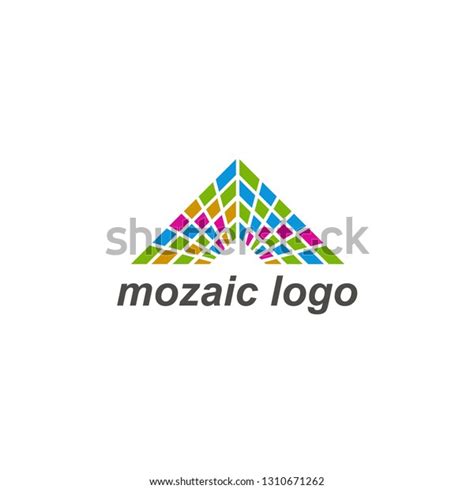 Mozaik Logo Triagle Cool Stock Vector Royalty Free 1310671262