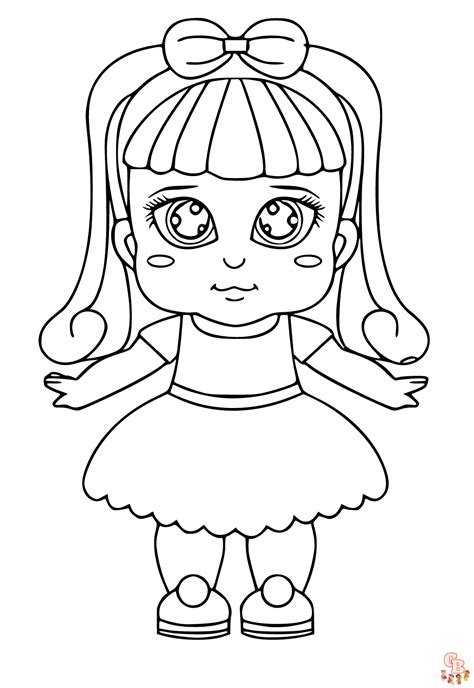 Desenhos para colorir de boneca Baby Alive grátis imprimíveis e fáceis