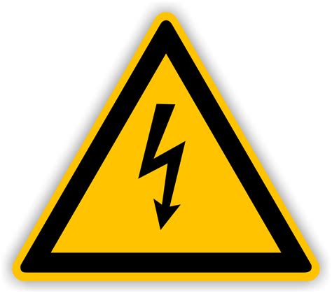 Warnung Gefährlicher Elektrischer Strom Als Aufkleber