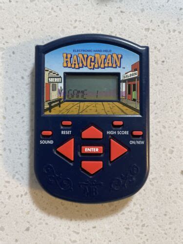 1995 Milton Bradley Electronic Hand Held Hangman Game Full Working