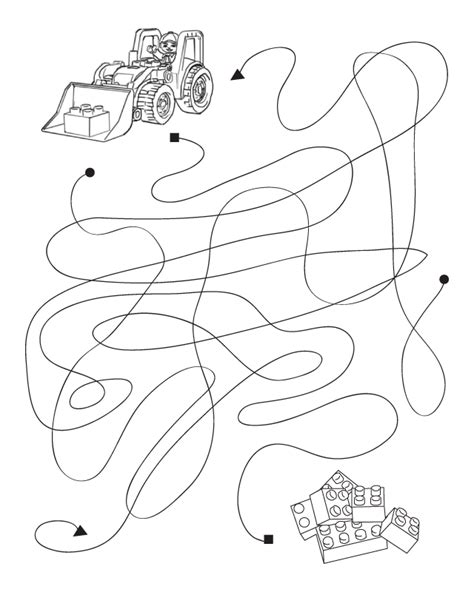 We have collected 38+ lego construction coloring page images of various designs for you to color. Lego Construction dot maze - Free Printable Coloring Pages