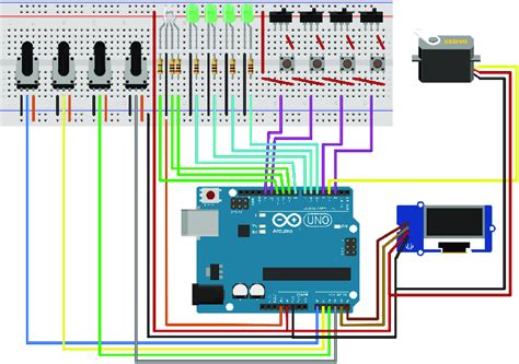 Fritzing Schematic Equivalent Of Each Arduino Experimentation Instance
