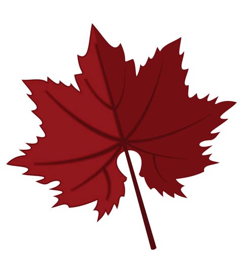 Dark Red Maple Leaf Clipart Transparent Clipart World