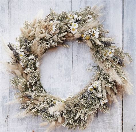 The Vowchurch Dried Flower Wreath By Cottage In The Hills Dried