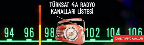 Türksat 4A Radyo Kanalları Listesi 2020 Güncel My Prodüksiyon