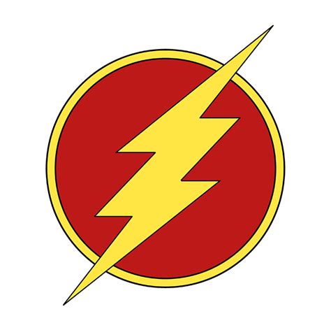 How To Draw The Flash Logo Really Easy Drawing Tutorial