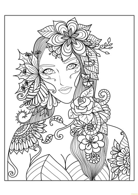 Flower Girl Coloring Pages Hard Coloring Pages Free Printable Coloring Pages Online