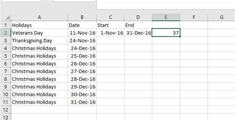 Calculate The Number Of Work Days Between Two Dates In Excel