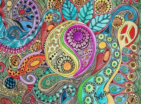 Modern colorful artwork colorful modern art. Dreama: just some Hippie Art