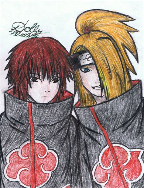 Sasori And Deidara Colored By Dahliamicaela On Deviantart