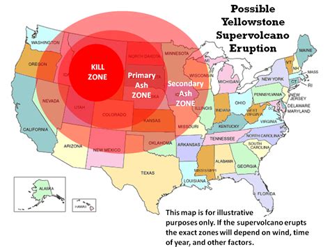 Yellowstone Eruption Map Killzone London Top Attractions Map