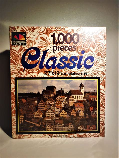 Puzzle Vintage Jigsaw Puzzle 1000 Pieces Classic Puzzle Etsy Hong Kong
