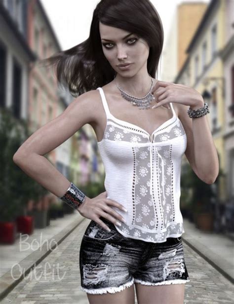 X Fashion Boho Outfit For Genesis 3 Femaless Is A For Genesis 3